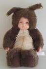 Anne Geddes, große Baby Puppe 45 cm Eichhörnchen mit roten Augen