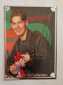 1998-99 Cardset Finland #8 In Person Auto Sinuhe Wallinheimo