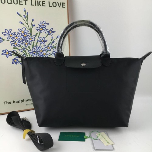 Borsa a tracolla Longchamp Le Pliage Neo M nera outlet nuova