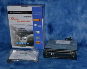 CUSTOM RADIO CORP RADIO 1DIN BUS MEDIA PLAYER REMOTE USB SD DVD 50WX4 - Bild 1 von 12