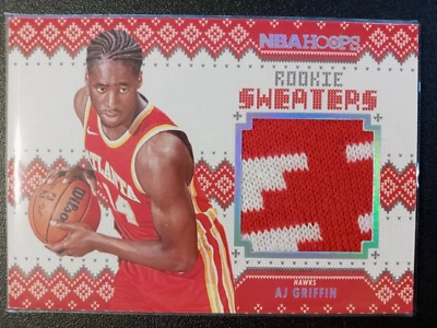 2023 Panini Hoops Rookie Sweaters AJ Griffin RC # RS-AG Atlanta Hawks - Image 1 of 2