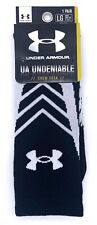 Under Armour Men's Undeniable Crew Socks Black/White mens shoe 9-12.5 3 pair