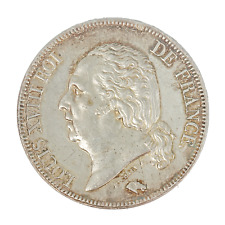 Monnaie France 5 Francs Louis XVIII Argent 1824 Lille (W) P15208
