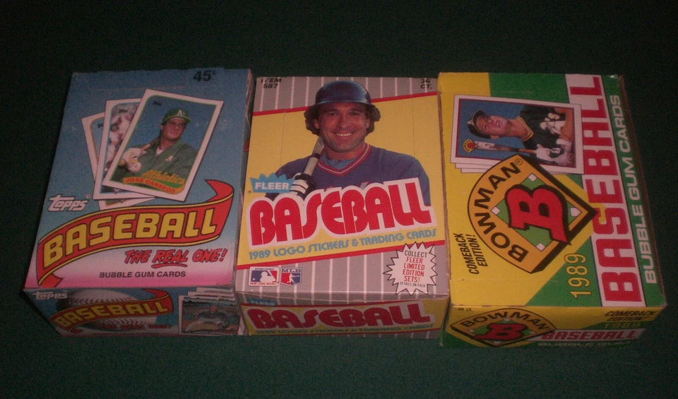 1989 FLEER TOPPS BOWMAN 棒球蜡盒 — 第 1/1 张图片