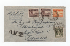 THAILAND/SIAM BANGKOK 12/6/1951 VERY NICE A.V.2 COVER TO COPENHAGEN DENMARK