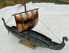 Vintage Viking Ship - Copper/Bronze - 17" Long - Excellent Condition