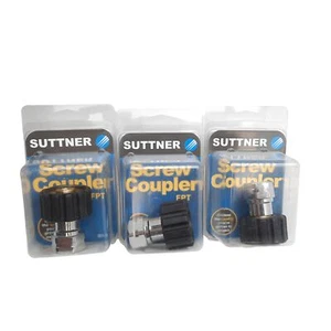 Lot of 3 Suttner P200040800, 871400000019 Screw Coupling M22 F x 1/4" FNPT  - Picture 1 of 6