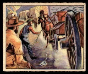 1949 Bowman Wild West #A-19 Winning the West Mormons Settle Utah EX-EXMINT - Picture 1 of 2