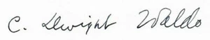 RARE! “Political Science Pioneer" Dr Dwight Waldo Hand Signed 3.25X5.75 Card - Imagen 1 de 1