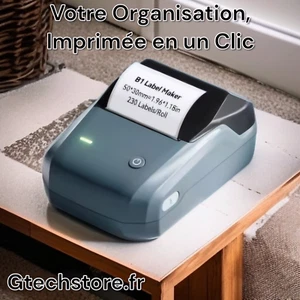 Imprimante Thermique étiquettes adhésives Bluetooth bureau maison - Photo 1/11