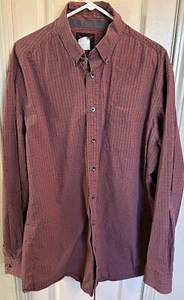 Relentless By Wrangler Mens XLT Red Check Long Sleeve Full Button Western Shirt - Picture 1 of 4