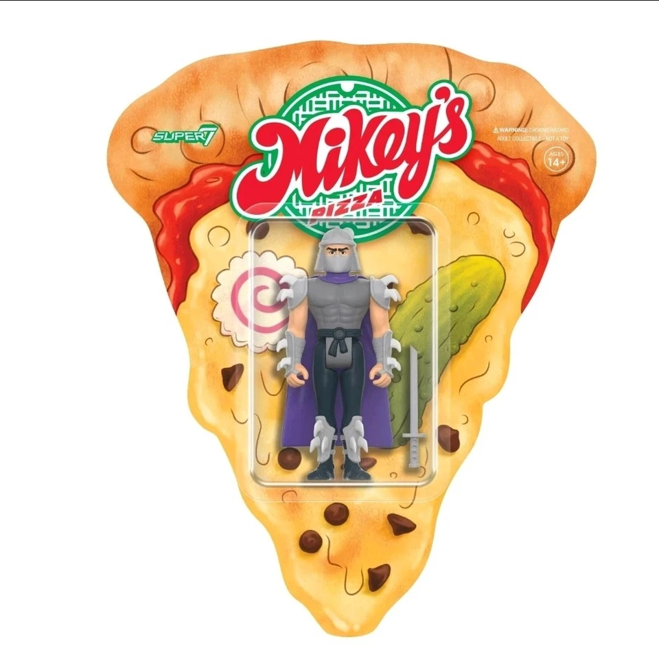 Teenage Mutant Ninja Turtles Super 7 Mikeys Pizza Reaction Figure Shredder - Image 1 of 1