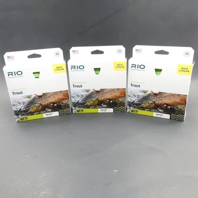 Línea de mosca Rio Mainstream Trout WF-7-F. Verde limón. (J). Foto 1 de 3