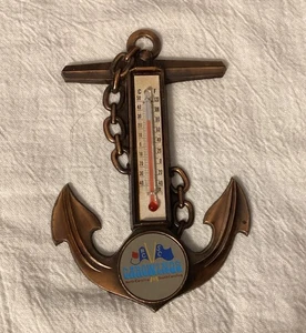 Carowinds Amusement Park Souvenir Copper Anchor Thermometer N.&S. Carolina Japan - Picture 1 of 5