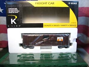 K-Line K763-1851 Scale Northern Pacific NP Pig Palace Double Door Stock Car New