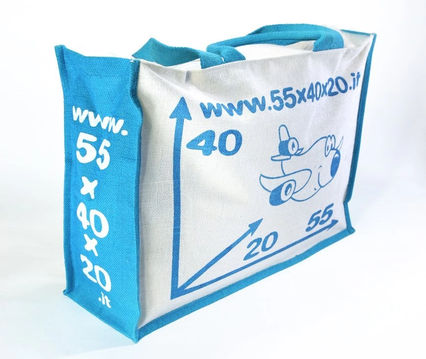 Borsa bagaglio a mano/cabina 55x40x20 juta leggerissimo ideale low cost Ryanair - Immagine 1 di 1