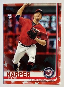2019 Topps Update Ryne Harper Independence Day Rookie RC /76 Minnesota Twins SP
