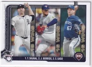 2025 Topps MLB Baseball Series 1 No. 151 Tarik Skubal Jose Berrios Seth Lugo - Bild 1 von 2
