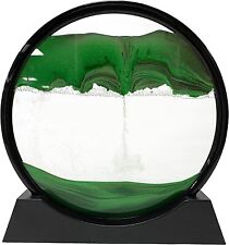 7inch Glass 3D Moving Sand Picture Dynamic Flowing Sand Desktop Art Home Decor