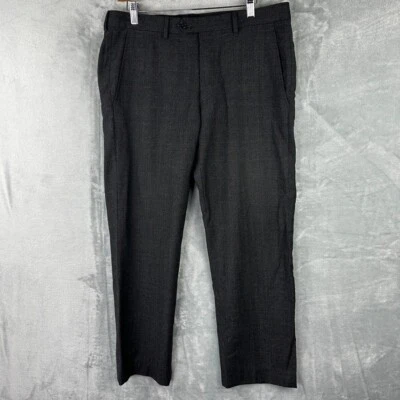 Pantalones de vestir armani collezioni para hombre gris carbón 34x27 medidos* Foto 1 de 4
