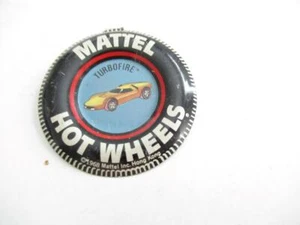 VINTAGE - MATTEL HOT WHEELS TIN PIN - TURBOFIRE - GOOD - SR92 - Picture 1 of 2