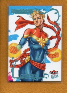 Captain Marvel 2024 Fleer Ultra Matriarchs of Marvel Light Blue Foil #22 /129 - Picture 1 of 2