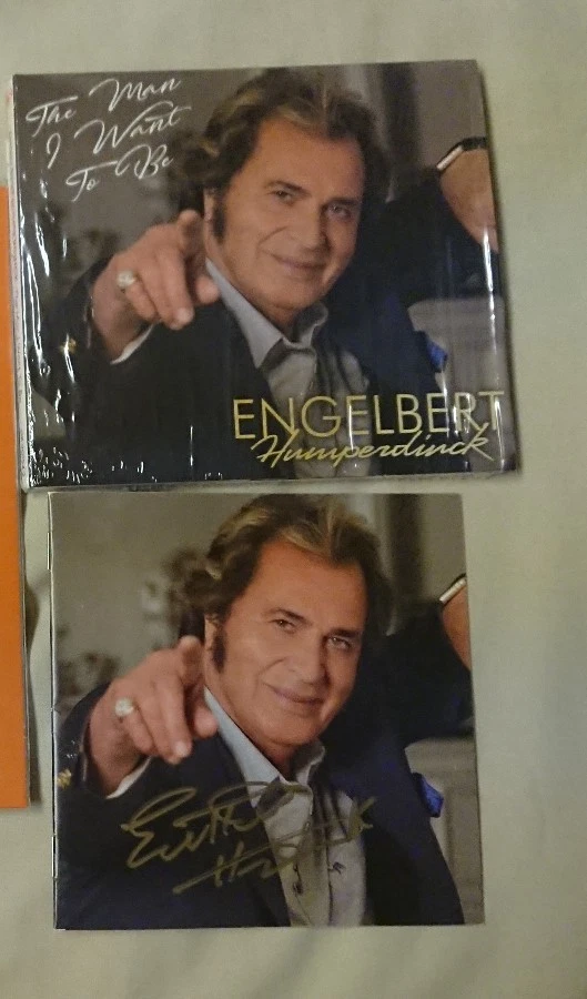 New Signed CD Engelbert Humperdinck The Man I Want to Be Singer Release Me Rare Foto 1 de 1
