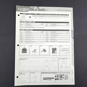 Thunder Tiger Airplane Cessna 177 Parts List and diagram sheet - 4595 - Picture 1 of 3