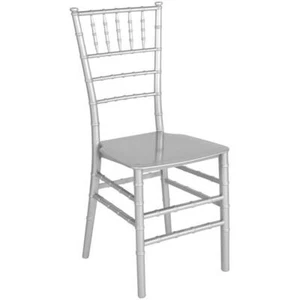 Flash Furniture Hercules Chiavari Dining Chair in Silver - Picture 1 of 4