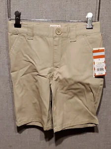 Cat & Jack Girls' Chino Uniform Shorts Khaki 8 New With Tags - Picture 1 of 4