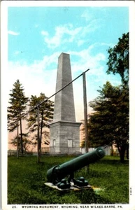 Cartolina non spedita Monumento al Wyoming vicino a Wilkes Barre Pennsylvania - Foto 1 di 2