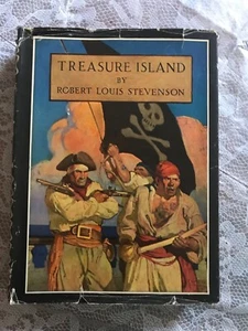 TREASURE ISLAND ROBERT LOUIS STEVENSON 1947 HARDCOVER WITH DUST JACKET - Picture 1 of 15