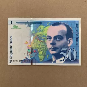 RARE Date 1992 The Little Prince Note FRANCE French 50 Francs Banknote Currency - Picture 1 of 6