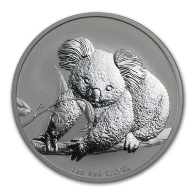 Australia 2010 oso koala $1 1 oz Troy plata pura de origen original Rollo Perth Mint Foto 1 de 2