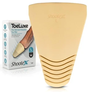 ToeLuxe Amputee Toe Filler Shoe Filler Insert Soft PU Foam Customizable Size ... - Picture 1 of 9