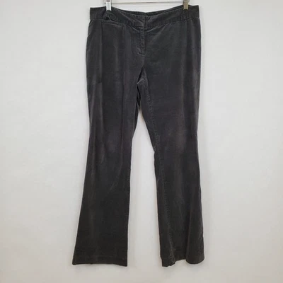 Pantalones J. Jill para mujer 8 Petite elásticos terciopelo lavado negro bootcut Foto 1 de 4