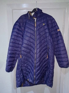 Stunning Lighthouse Blue padded coat with hood Plus Size 20 - Picture 1 of 3