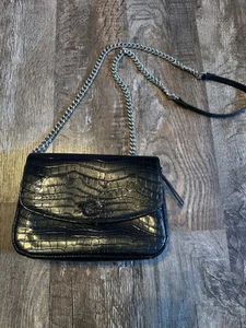 Circus By Sam Edelman Black Crossbody Bag Chain Strap - Picture 1 of 7