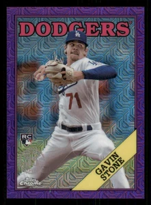 2023 Topps Update Pack Chrome Purple Refractors #T88CU99 Gavin Stone /75 - Picture 1 of 2