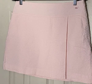 Vineyard Vines rosa Seersucker gefütterter Rock seitlicher Reißverschluss Größe 8 - Bild 1 von 8