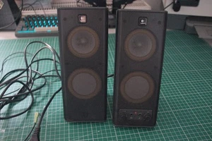 Logitech X-140 Lautsprecher 2.0 Kanal inschwarz mit 3,5 mm Klinke Klinkenstecker - Photo 1/5