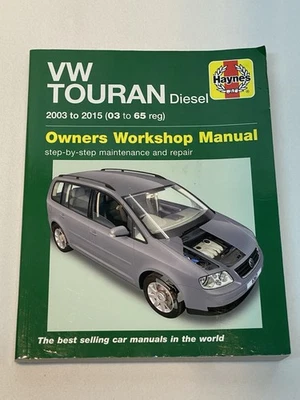 VW Touran, Diesel 2003 to 2015 (03 to 65 Reg) Haynes Owners Workshop Manual 0449 - Image 1 of 4