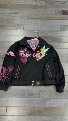 Disney Tinker Bell Vintage Daytona 500 NASCAR Jacket Adult XXL - Image 1 of 4