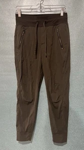 Athleta Trekkie North Jogger Pants Green Women Size 2 Tapered Active Zip Pocket - Picture 1 of 3