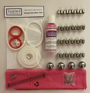 Kit de puesta a punto de mantenimiento de máquina de pinball Chicago Coin Show Time 1974 - Imagen 1 de 3