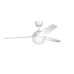 Kichler 300710MWH Bisc 56" LED Ceiling Fan in Matte White - Picture 1 of 2