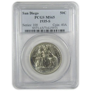 San Diego Commemorative Half Dollar 1935 S MS 65 PCGS SKU:I18939 - Picture 1 of 4