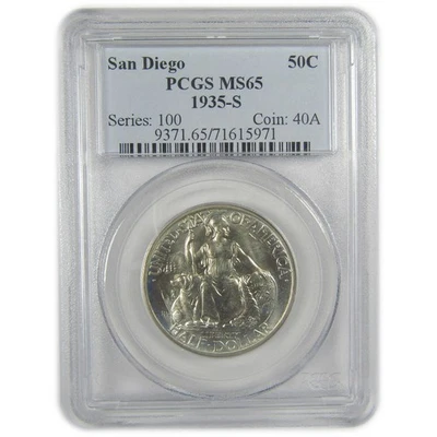 San Diego Commemorative Half Dollar 1935 S MS 65 PCGS SKU:I18939 - Image 1 of 4