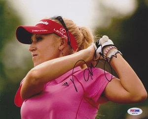 Foto firmada de Natalie Gulbis 8x10 PSA/ADN AUTOGRAFIADA - Imagen 1 de 1