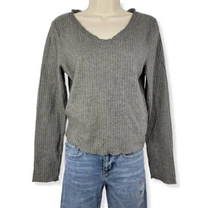 Planet Gold Gray Thermal V-neck Large Junior - Picture 1 of 2